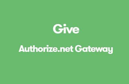 GiveWP Authorize.Net Gateway gpl plugin