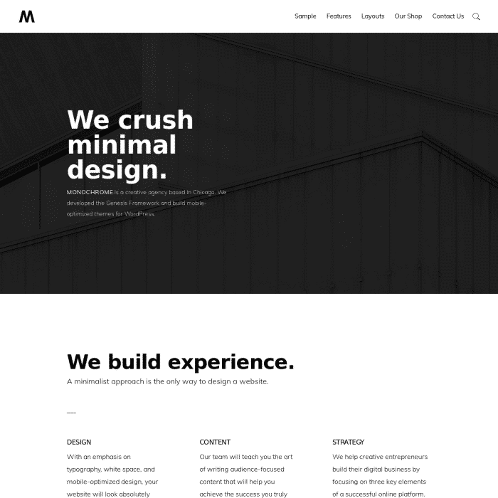 StudioPress Monochrome Pro WordPress Theme