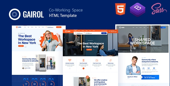 Gairol – Coworking Space HTML5 Template v.1.0 Download