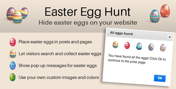 Easter Egg Hunt WordPress Plugin v1.2.2 Download