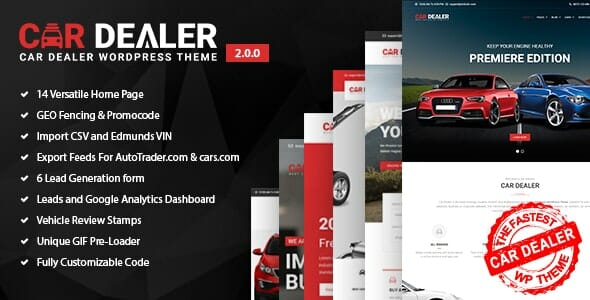 Car Dealer Automotive 3.0.0 Responsive WordPress Theme Download