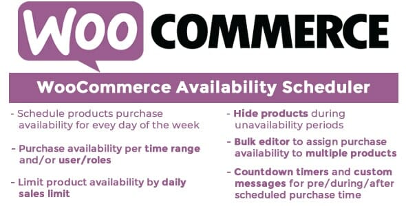 WooCommerce Availability Scheduler 11.3 GPL FREE Download
