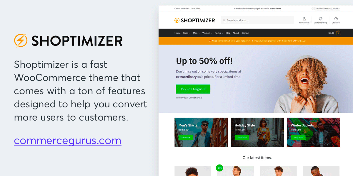 Shoptimizer 2.4.3 – Fastest WooCommerce WordPress Theme