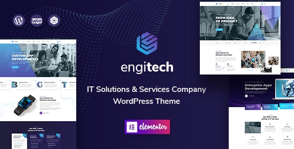 Engitech 1.3.1 - IT Solutions & Services WordPress Theme GPL FREE Download