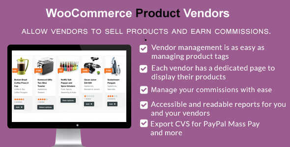 WooCommerce Product Vendors 2.1.53 GPL FREE Download
