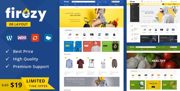 firezy 1.5.4 - Multipurpose WooCommerce Theme GPL FREE Download