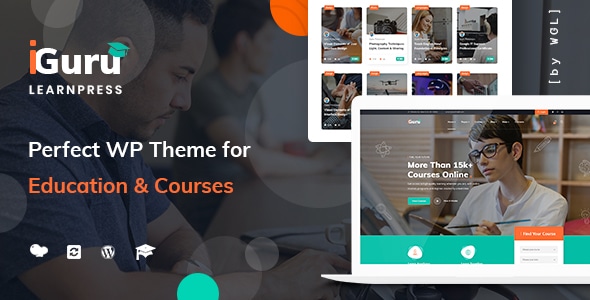iGuru Theme 1.2.4 – Education & Courses WordPress Websites GPL Download