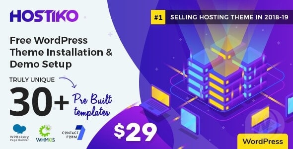 Hostiko WordPress WHMCS Hosting Theme 60.0 GPL Download