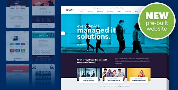 Nanosoft 1.1.15 - WP Theme for IT Solutions and Services Company Download