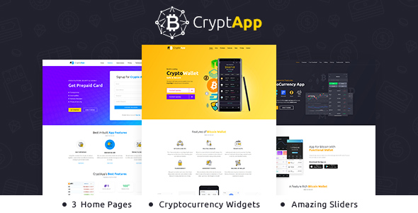 CryptApp Landing Page Theme
