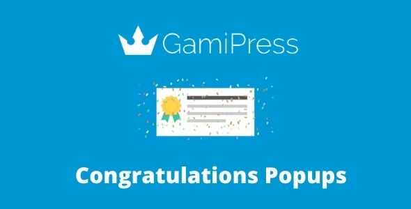GamiPress Congratulations Popups GPL WordPress Plugin