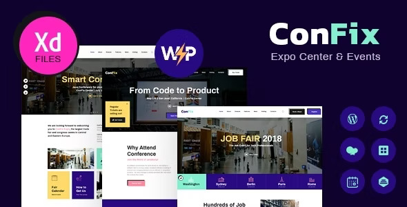 ConFix Theme GPL Expo & Events WordPress Theme